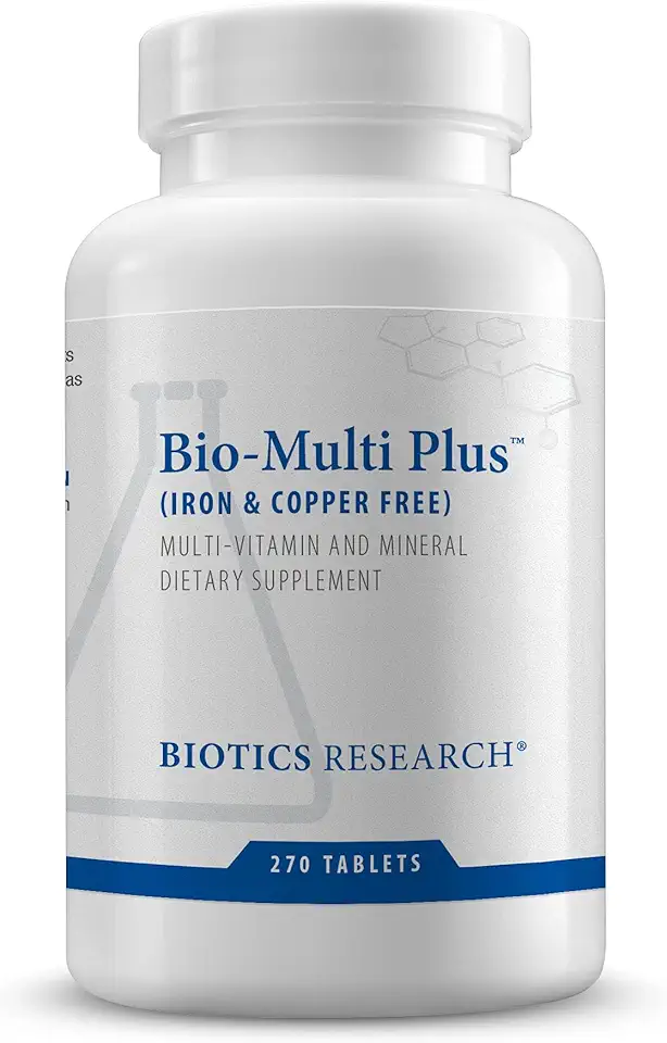 Biotics Research Bio Multi Plus Iron and Copper Free Multivitamin, Chelated Minerals, Emulsified Fat Soluble Vitamins, Iron Free, Copper Free