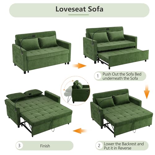 Merax 3 in 1 Convertible Sleeper Sofa Bed