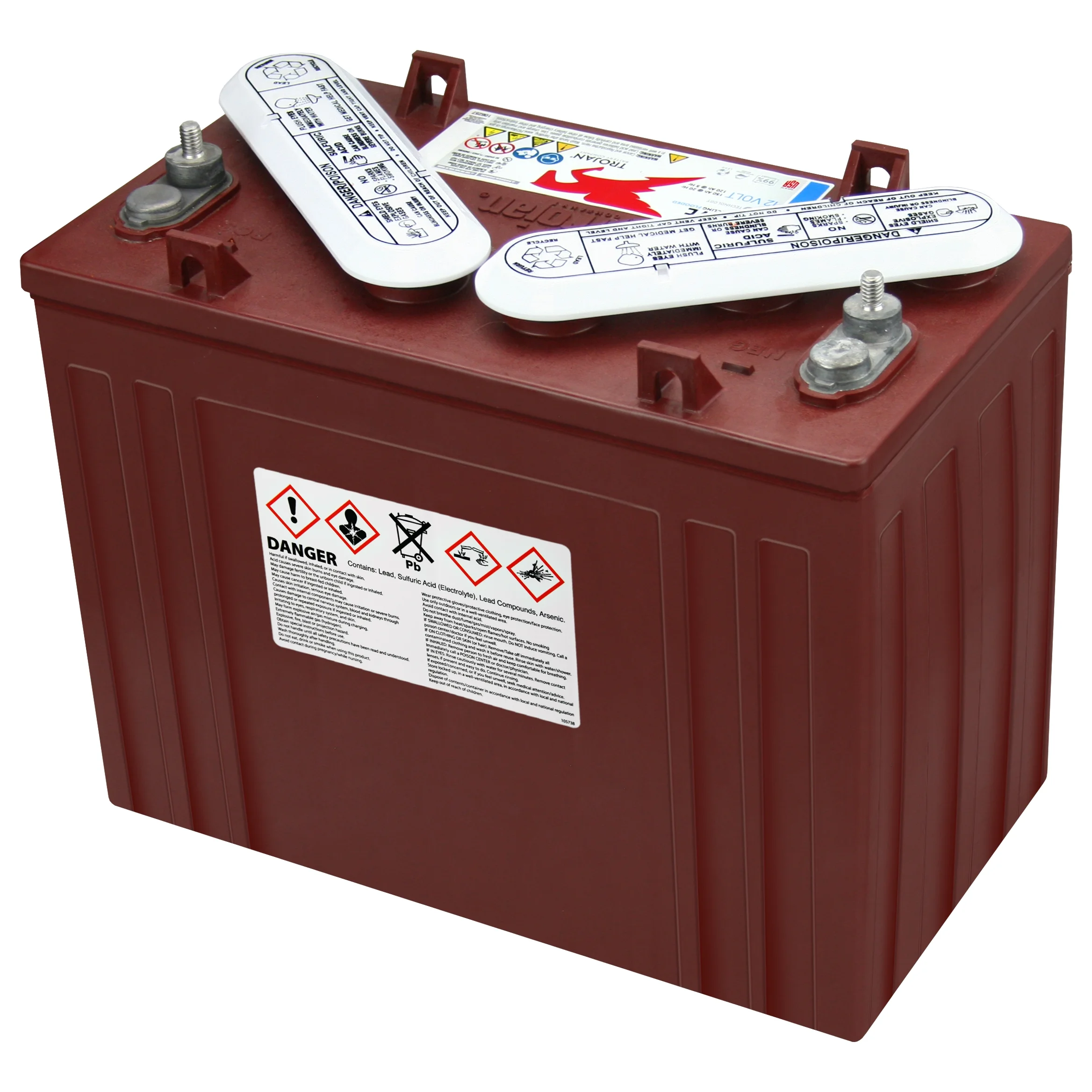 Trojan T1275 12 Volt, 150 AH Deep Cycle Battery - 6 Pack - Radiant Selections
