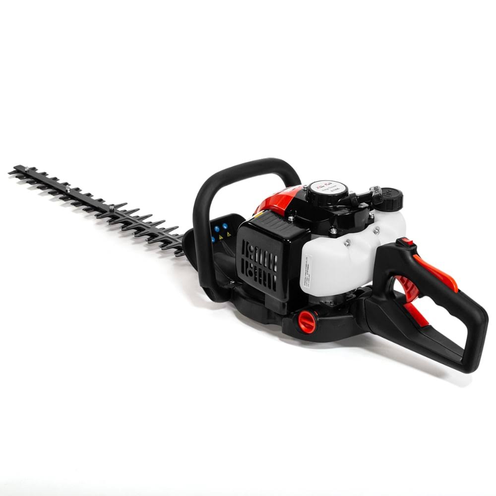 XtremepowerUS 26cc 2-Cycle Gas Hedge Trimmer 24x22 Double-Sided Blades Shrub Trimmer Recoil Gas Trim Blade Clipper Saw Bushes