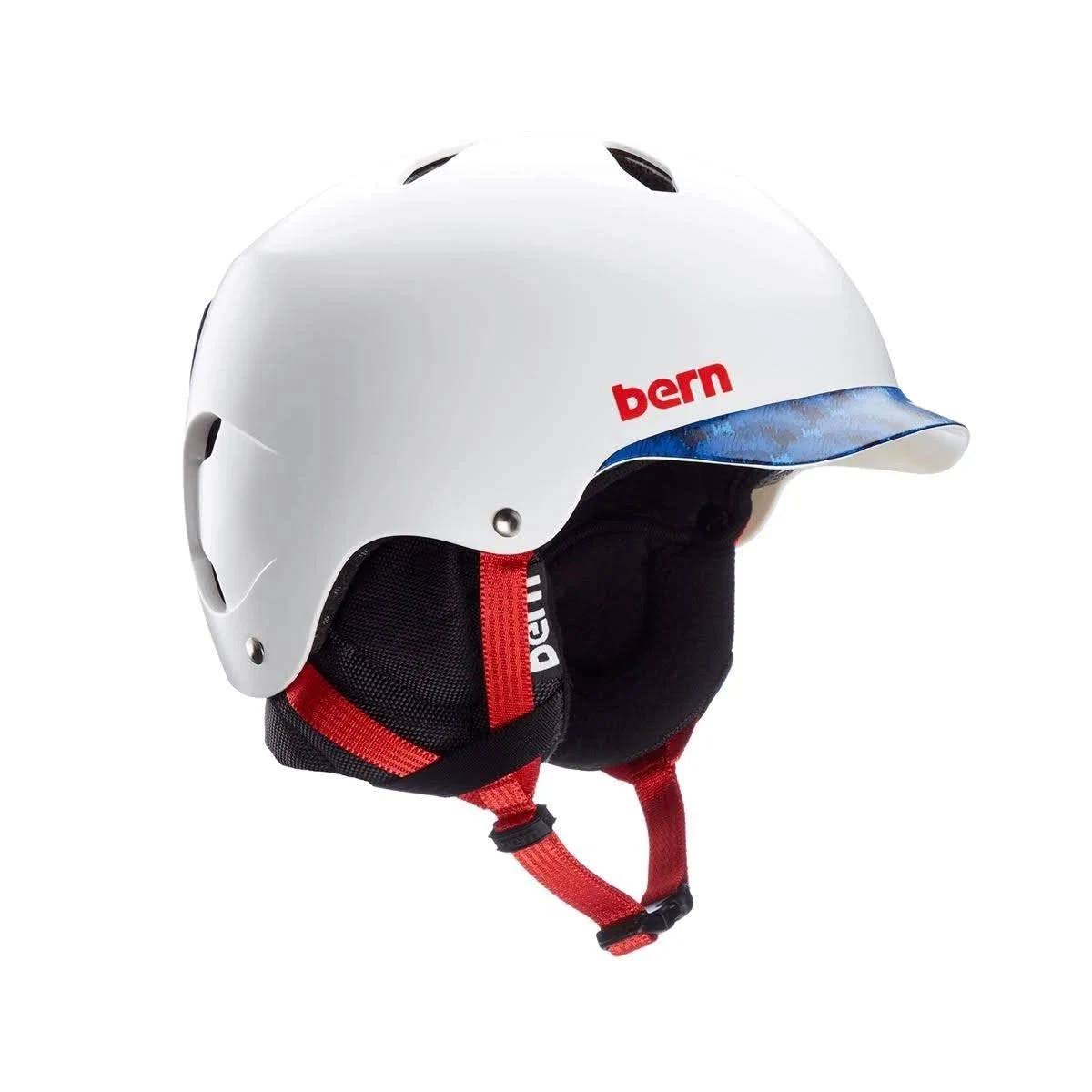 Bern Bandito Helmet - Kids& Matte Black Camo Logo, S/M