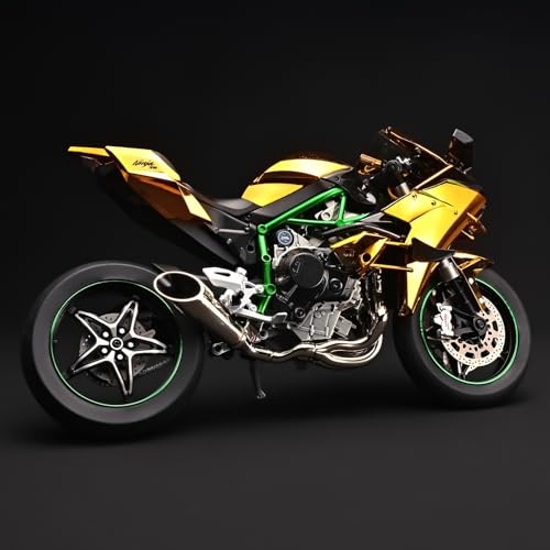 Die Cast Motorcycle 1:6 Scale for Kawasaki H2R Motorcycles Alloy Racing Motorcycle Model Power Toy Motorcycles Collection Kawasaki Model Motorcycles