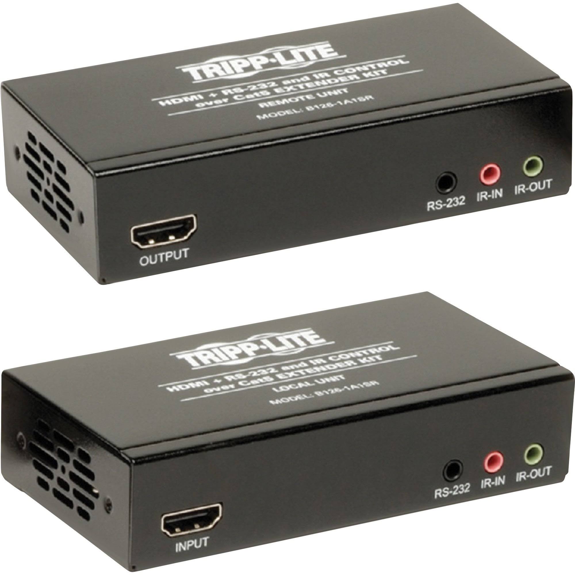 Tripp Lite HDMI + IR + Serial RS232 over Cat5 Cat6 Active Video Extender TAA GSA - A/V/Infrared/Serial Extender - 3 Mbps