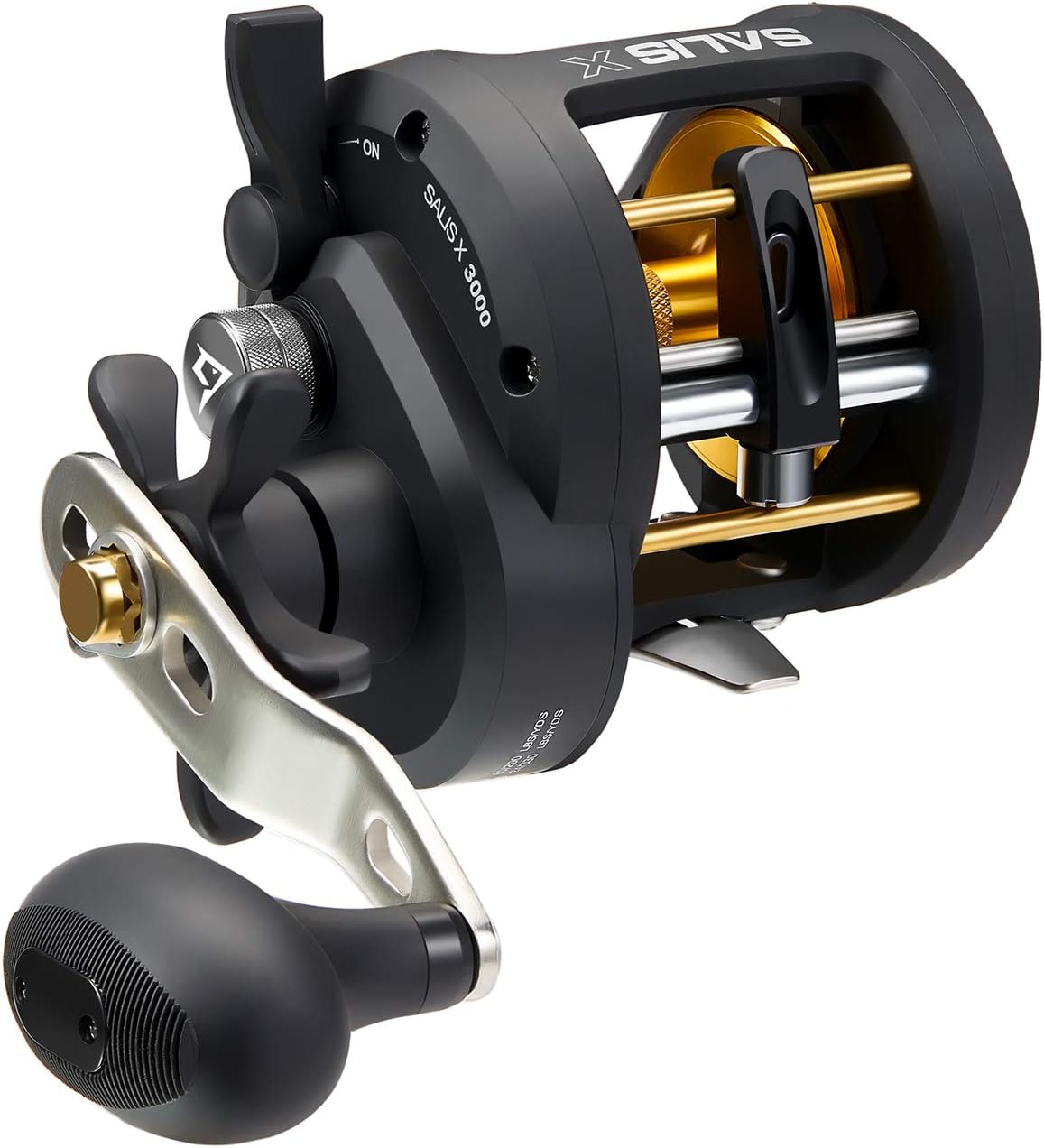 Piscifun Salis X Trolling Reel - 6.2:1 High Speed Round Baitcasting Reel, 37Lbs Max Drag Fishing Reel with Powerful Handle