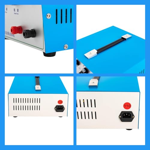 Jewelry Spot Welder, DC 50A 500W Adjustable Jewelry Welder w/ Foot Pedal, 0.02-0.05in Welding Dia. Soldering Machine