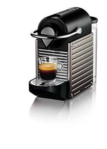 Nespresso BEC430TTN Pixie Espresso Machine, 24 ounces by Breville, Titan