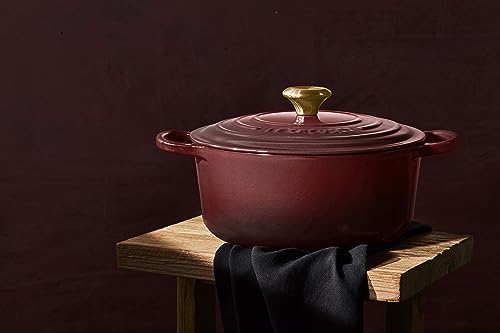 Le Creuset Enameled Cast Iron Signature Round Dutch Oven, 5.5 qt., Cerise