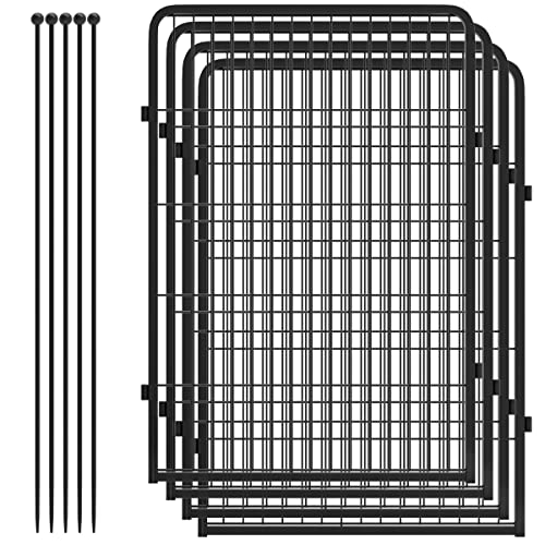 FXW Rollick Dog Playpen for Yard, RV Camping, 32 inch 16 Panels for Small and Medium Dogs│Patented