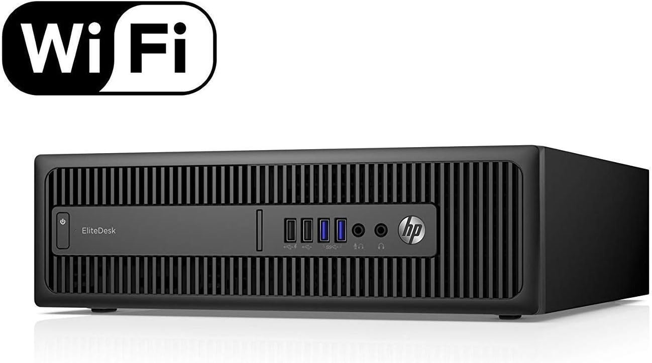 HP EliteDesk 800 G1 SFF High Performance Business Desktop Computer, Intel Quad Core i5-4590 up to 3.7GHz, 8GB RAM, 2TB HDD, 256GB SSD (Boot), DVD