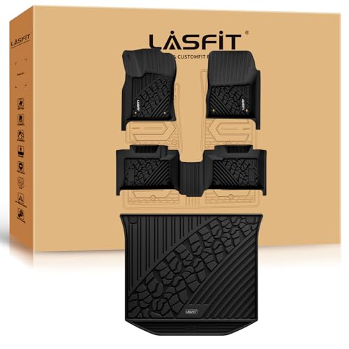 LASFIT Floor Mats & Trunk Mat for Jeep Grand Cherokee 2022-2025 5-Seat (Include 4xe, NOT for L)