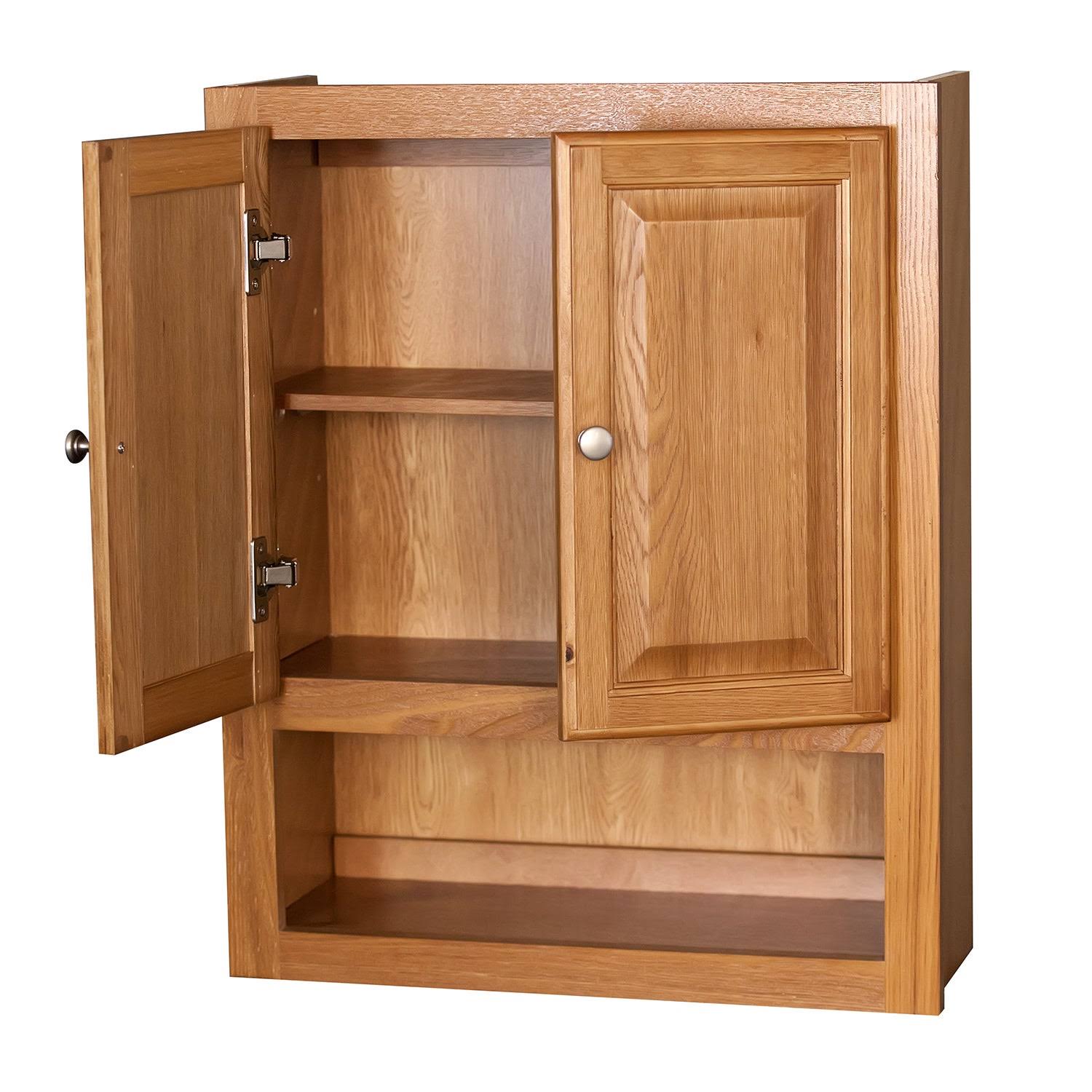 GHI Raised Panel Oak Bathroom Cabinet