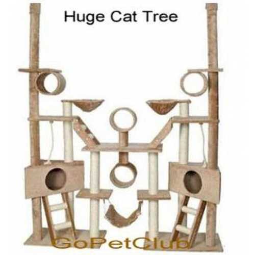 Go Pet Club Beige 106 Cat Tree with Ladders, Ropes, and Side Baskets - Pet Supplies online store