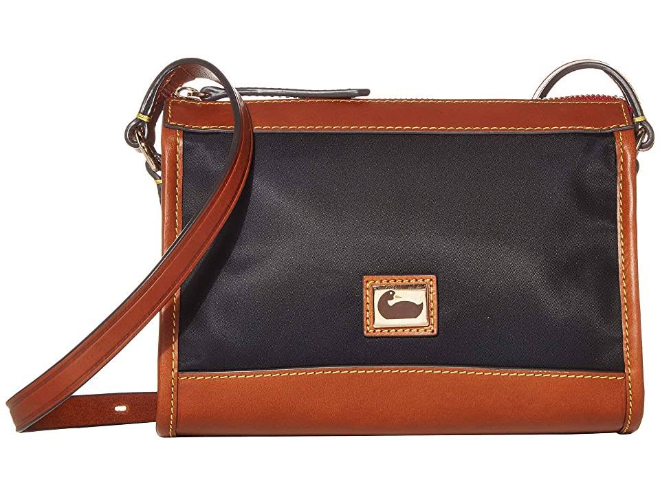 Dooney u0026 Bourke Wayfarer Camden Nylon Zip Crossbody - Black/Gold