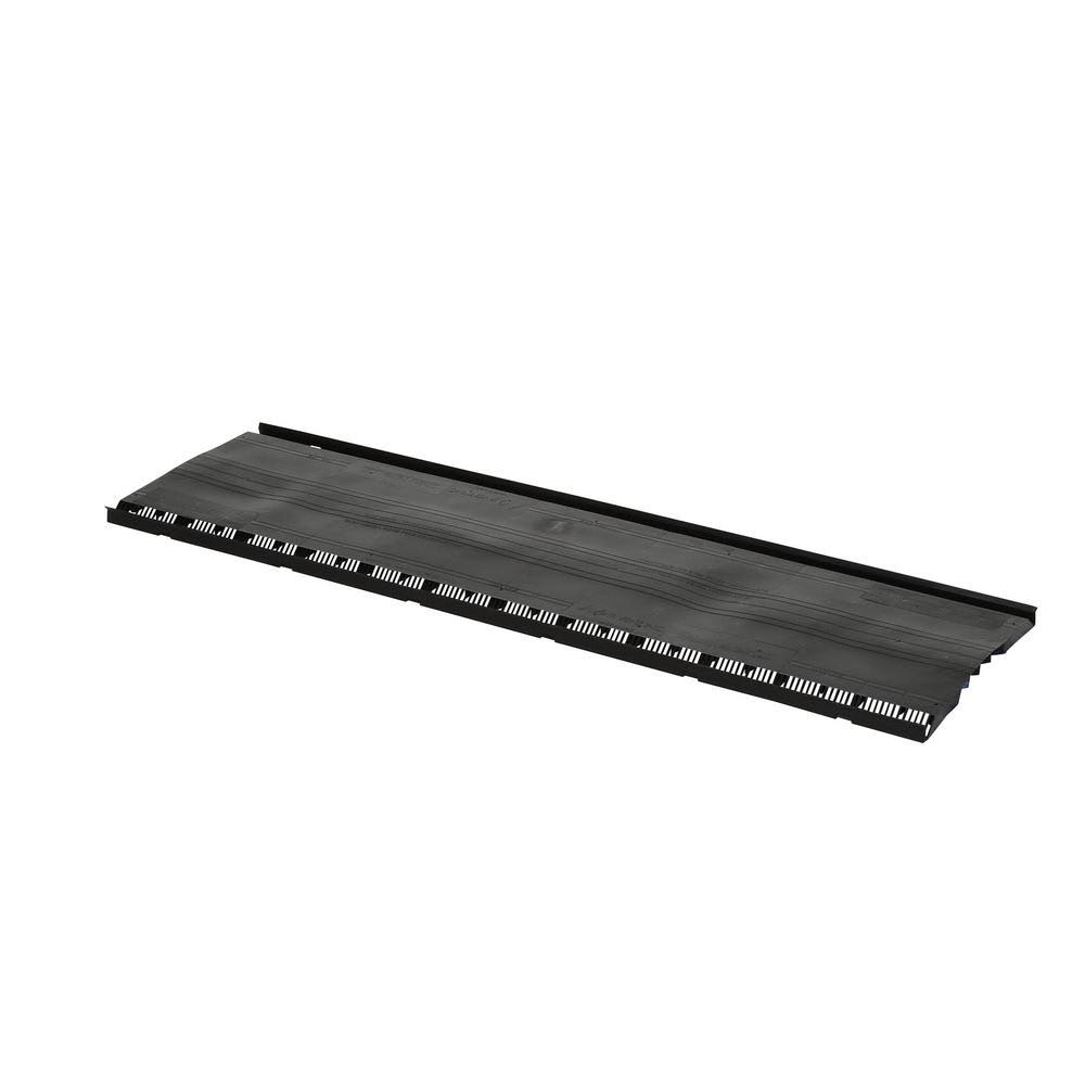 Air Vent ShingleVent II 1.4 in. x 14 in. Static Vent in Black (Sold in Carton of 10/4 ft. Pieces Only) SHFVBL