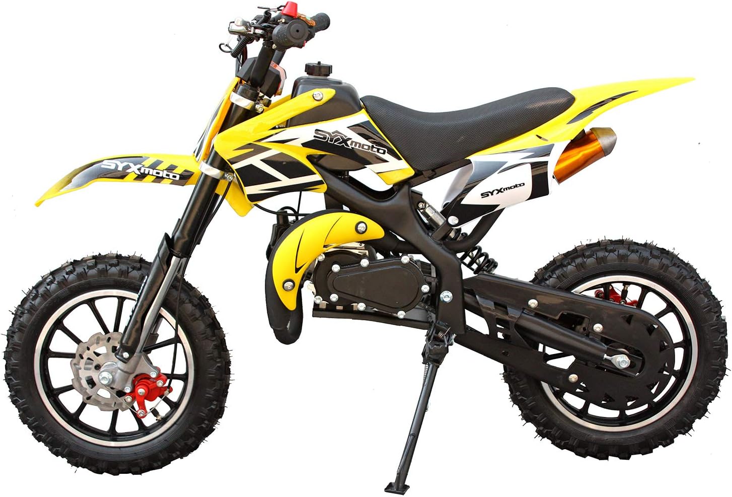 SYX MOTO Kids Dirt Bike Holeshot 50cc Gas Power Mini Dirt Bike Pit Bike Fully Automatic Transmission