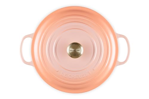 Le Creuset Enameled Cast Iron Signature Round Wide Dutch Oven, 6.75 qt., Cerise