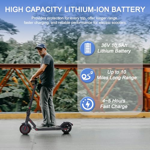 Electric Scooter, Powerful 350W Adult Electric Scooter, Up to 19Mph and 8.5" Solid Tires