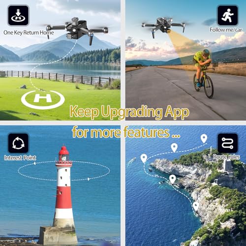 Upgraded Professional Drones with Camera for Adults 4K HD 3 Axis Gimbal EIS, 360&deg; Obstacle Avoidance, Payload Release