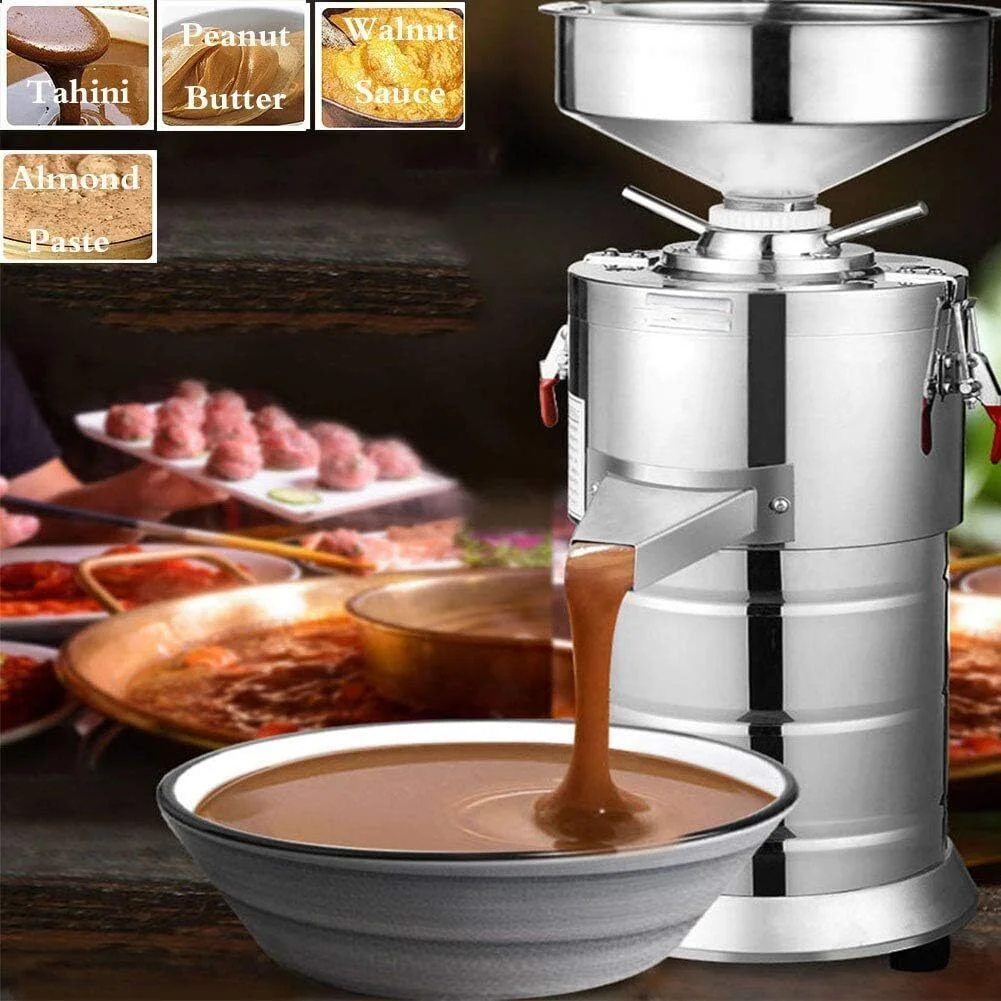 1100W Electric Peanut Butter Making Machine Home Commercial Sesame Walnut Grinder