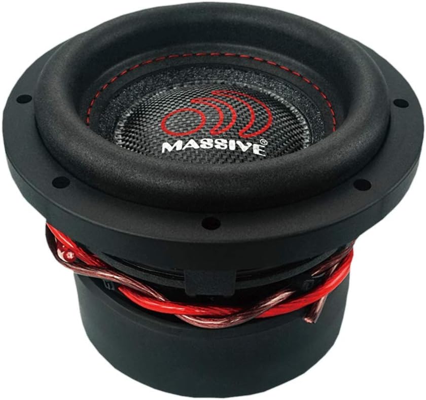 Massive Audio HIPPOXL64 – 6 Inch Car Audio Subwoofer, High Performance Subwoofer for Cars, Trucks, Jeeps - 6" Subwoofer 300 Watt RMS