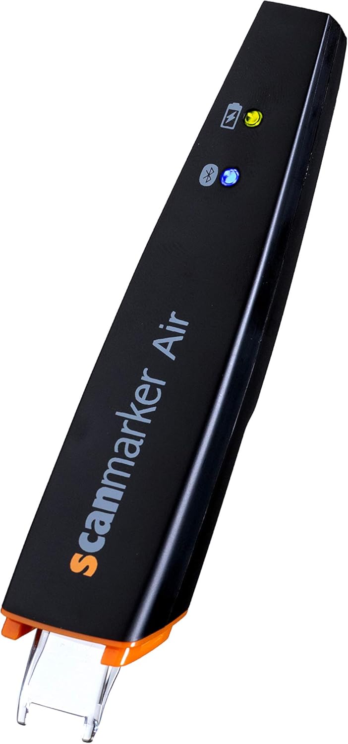 Scanmarker Air Pen Scanner - OCR Digital Highlighter and Reader - Wireless (Black, Scanmarker Air)