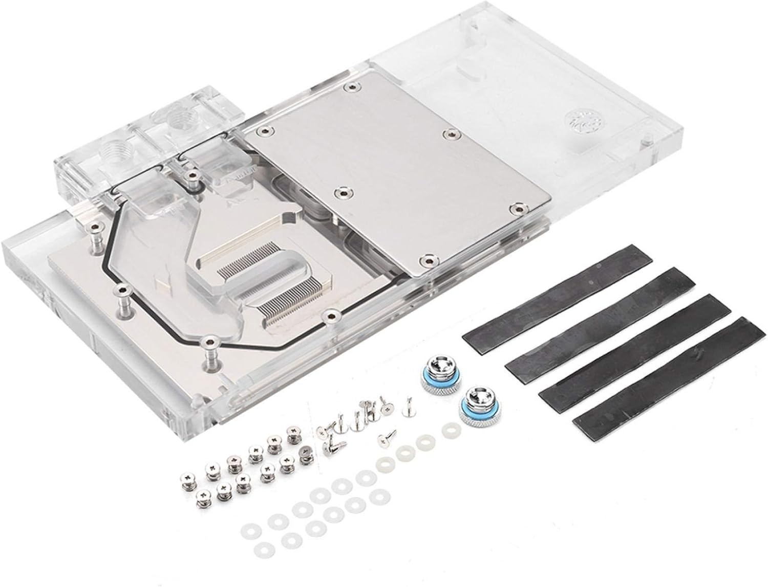 GPU Water Cooling, Graphics Card Cooling Water Block with RGB LED Lighting, Copper Base, MOS Flow Way, for NIVIDA GTX960 / GTX950