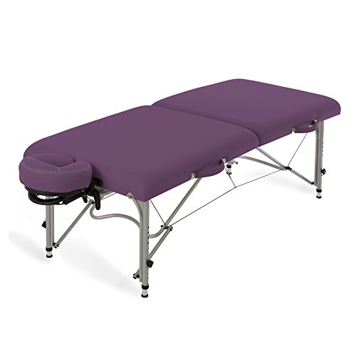 EARTHLITE Portable Massage Table LUNA - Ultra-Lightweight, Patented Aluminum Reiki Frame incl. Flex-Rest Face Cradle & Carry Case (29lb)