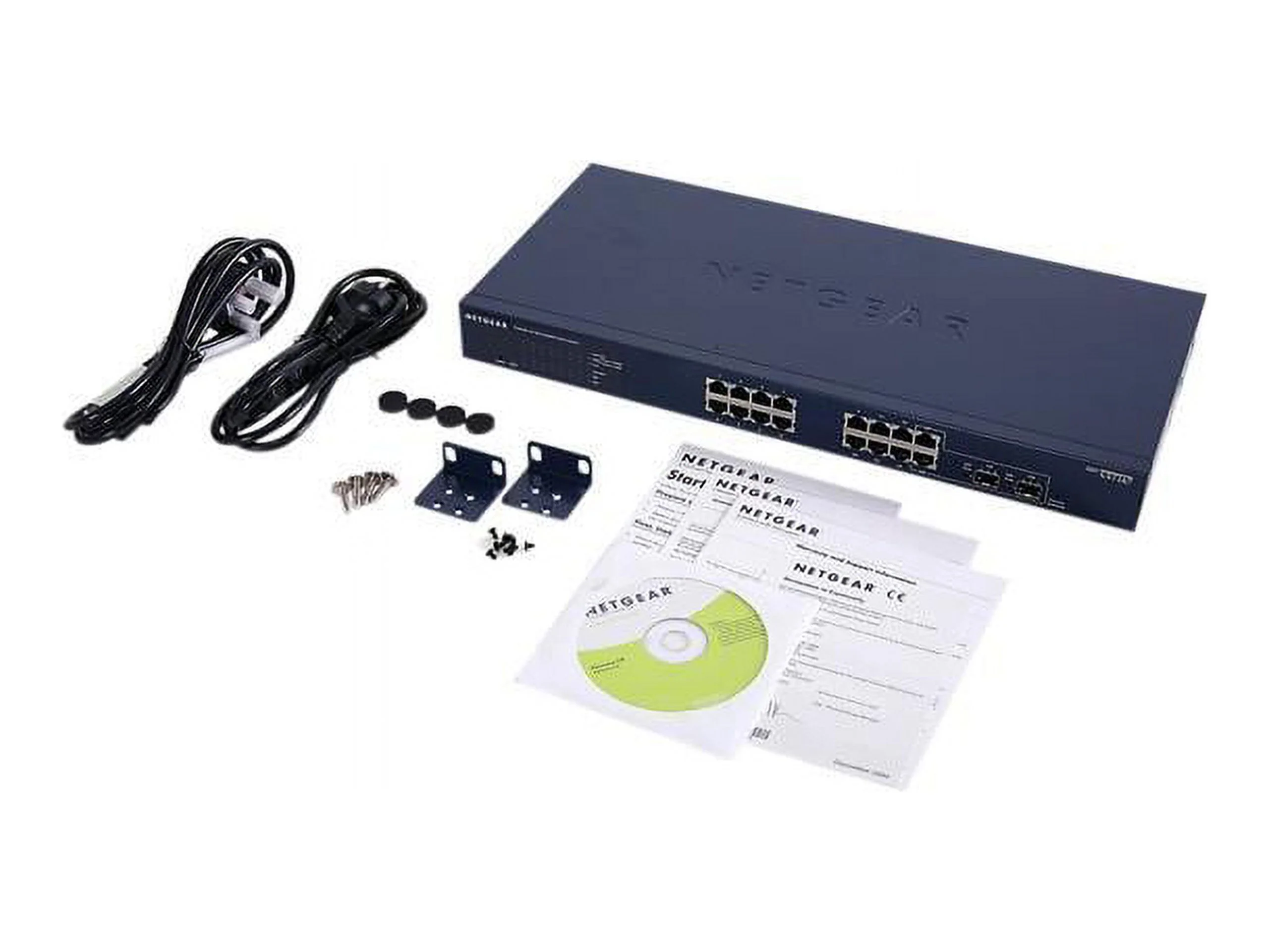 NETGEAR ProSAFE GS716T 16-Port Gigabit Smart Managed Switch - switch - 16 ports - smart - rack-mountable