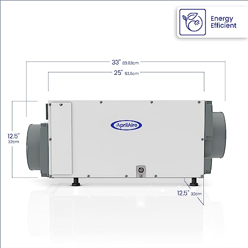 AprilAire E070 Pro 70-Pint Crawl Space Dehumidifier with Drain Hose, Commercial-Grade Whole-House Dehumidifier for Crawlspace, Basement