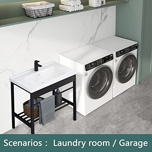 Freestanding Ceramic Laundry Utility Sink