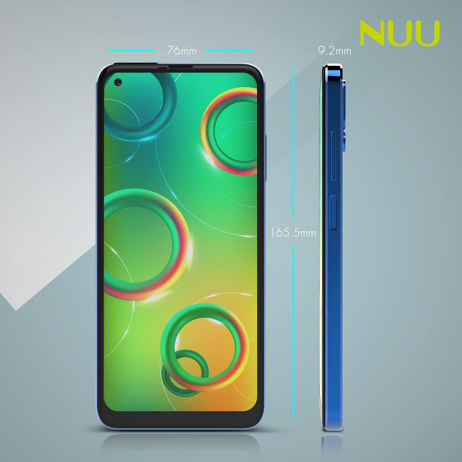 NUU B10 4G LTE Unlocked Android Smartphone | 6.55” HD+ Display | 48MP Triple-Camera | 64GB + 4GB RAM | 4000mAh Battery | Android 11 | Compatible with