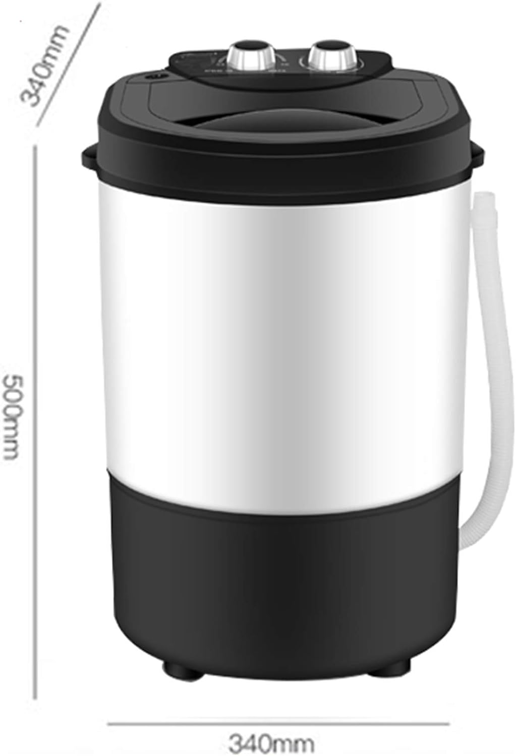 Portable Washers Mini Single Tub Washing Machine Washer,Camping Washing Machine, Mini Laundry, for 4.5 kg Laundry, Energy and Water Saving, Timer