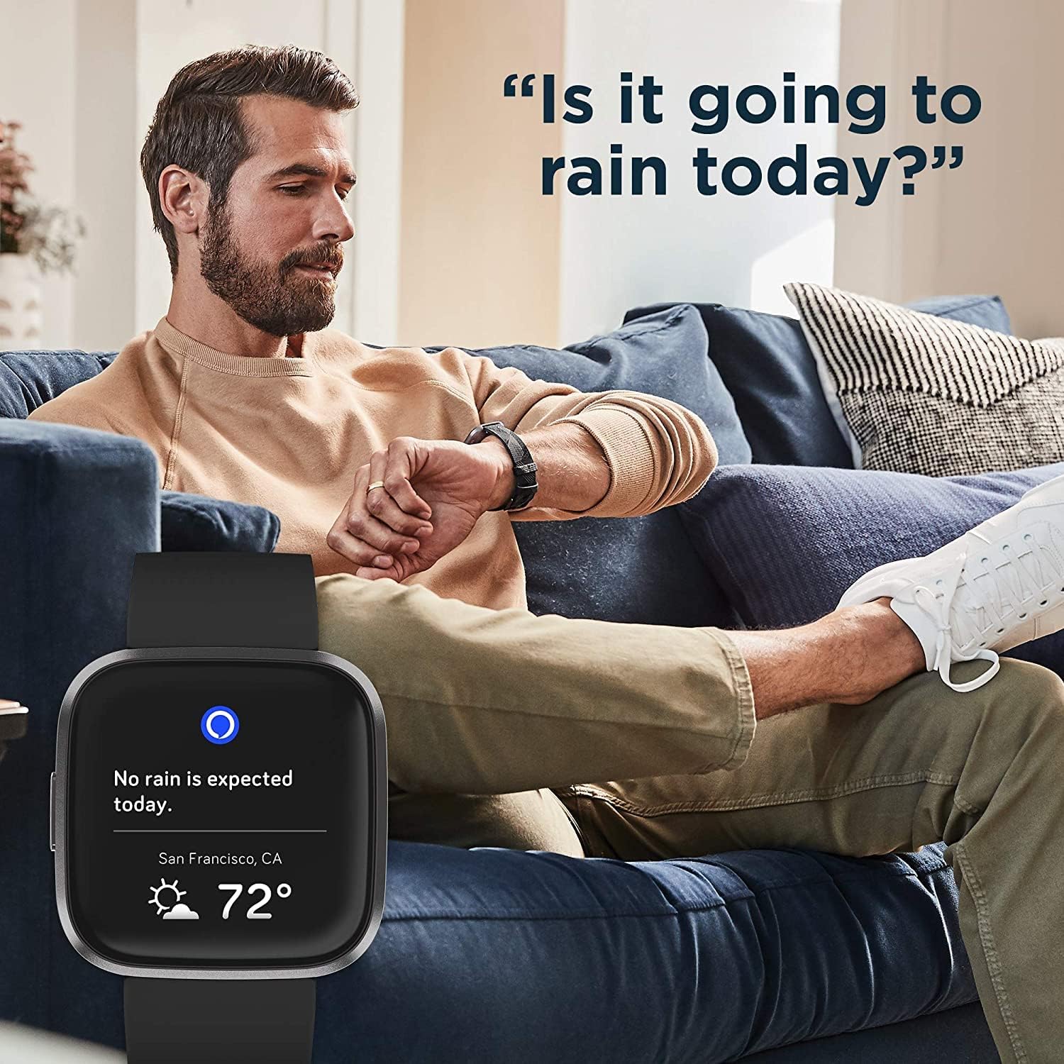 Fitbit Versa 2 Health & Fitness Smartwatch with Heart Rate, Music, Alexa Built-in, Sleep & Swim Tracking, Black/Carbon