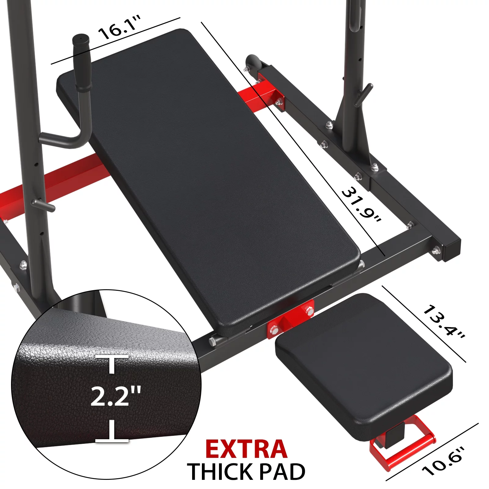 syedee Vertical Leg Press Machine, 600LBS Leg Strengthening Workout Machine with Transport Wheels and 3 Height Choice