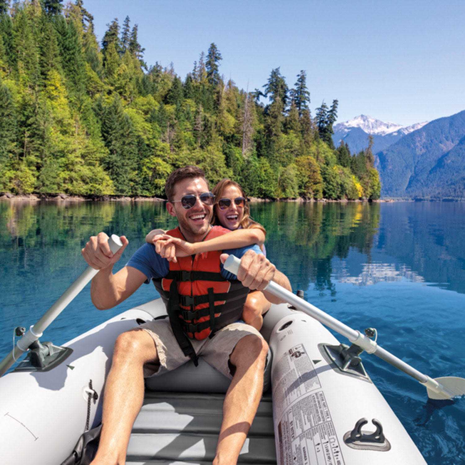 Intex Mariner 3 Person Boat Set with Canopy - Sports Supplies Online Store