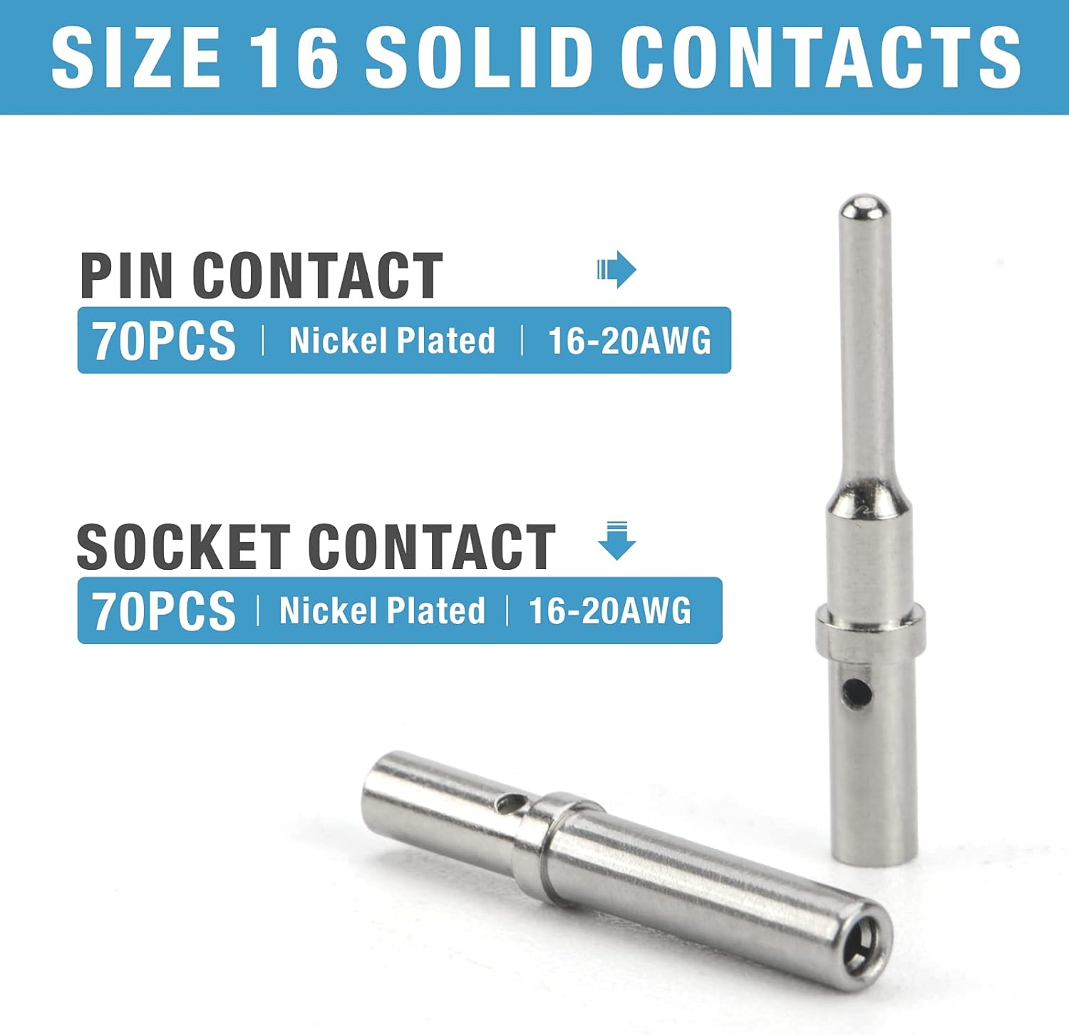 IWISS 188PCS Deutsch DT Gray Connector Kit with Size 16 Solid Contacts in 2,3,4,6,8 and 12 Pin Configurations