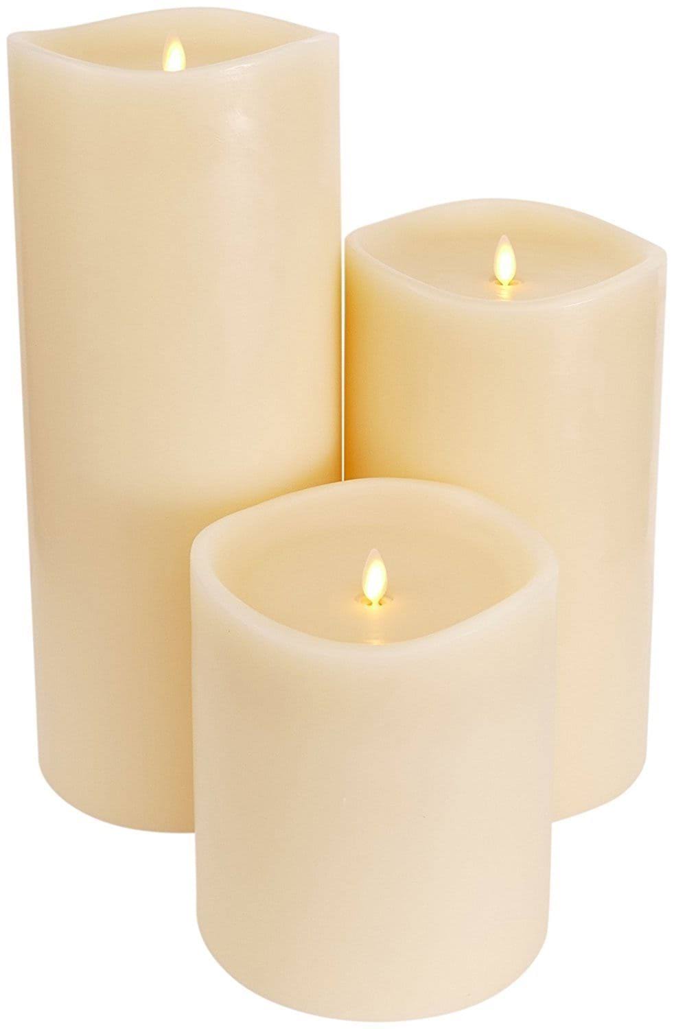 Luminara Flameless Candle - Large Ivory 6 x 6x22