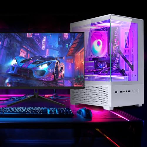 LXZ Desktop PC Computer AMD Ryzen 7-5700G 8 core 3.9GHz, 16G DDR4 RAM, 512GB NVME SSD