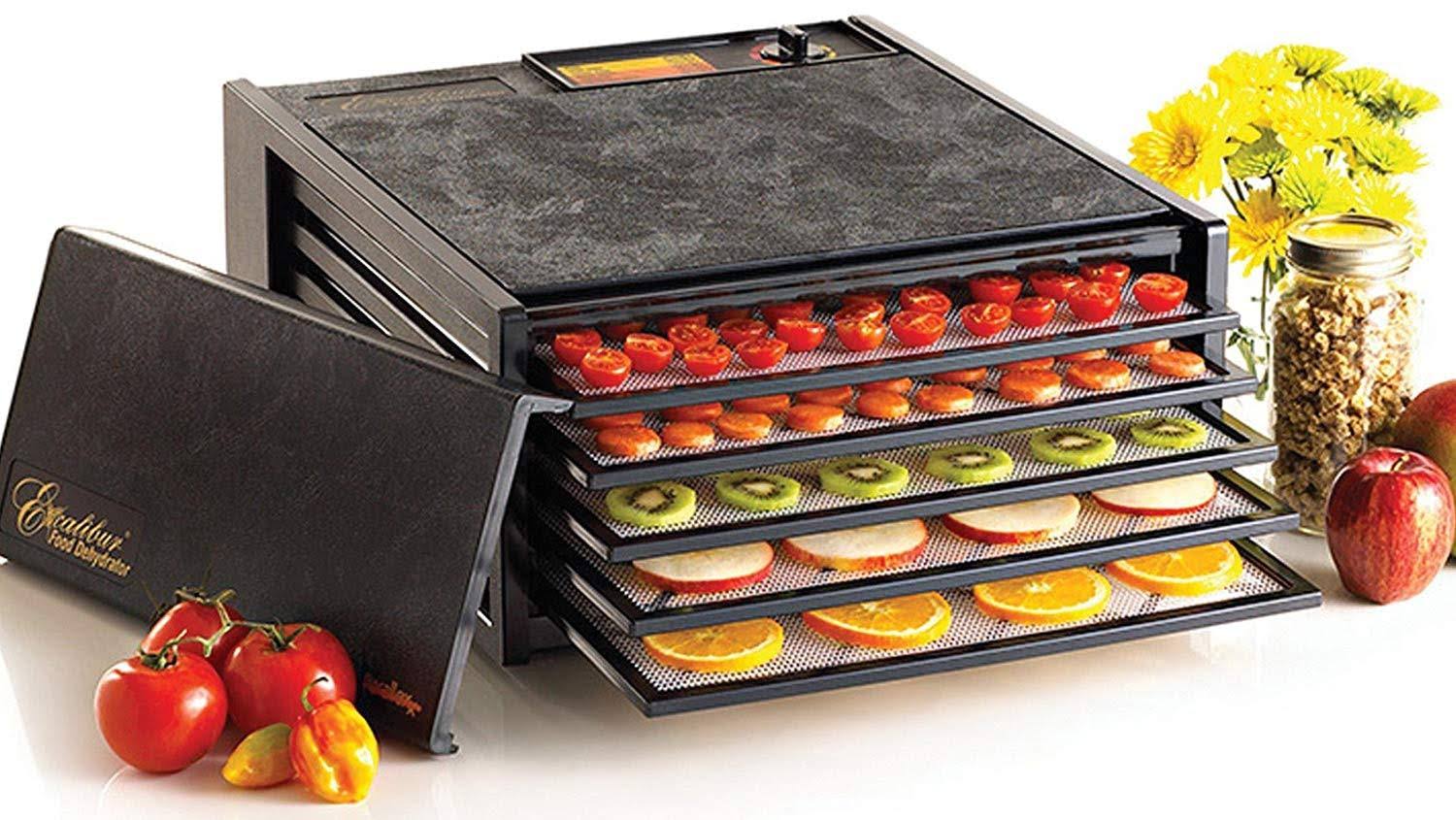 Excalibur 5 Tray Dehydrator, Black - 3500B