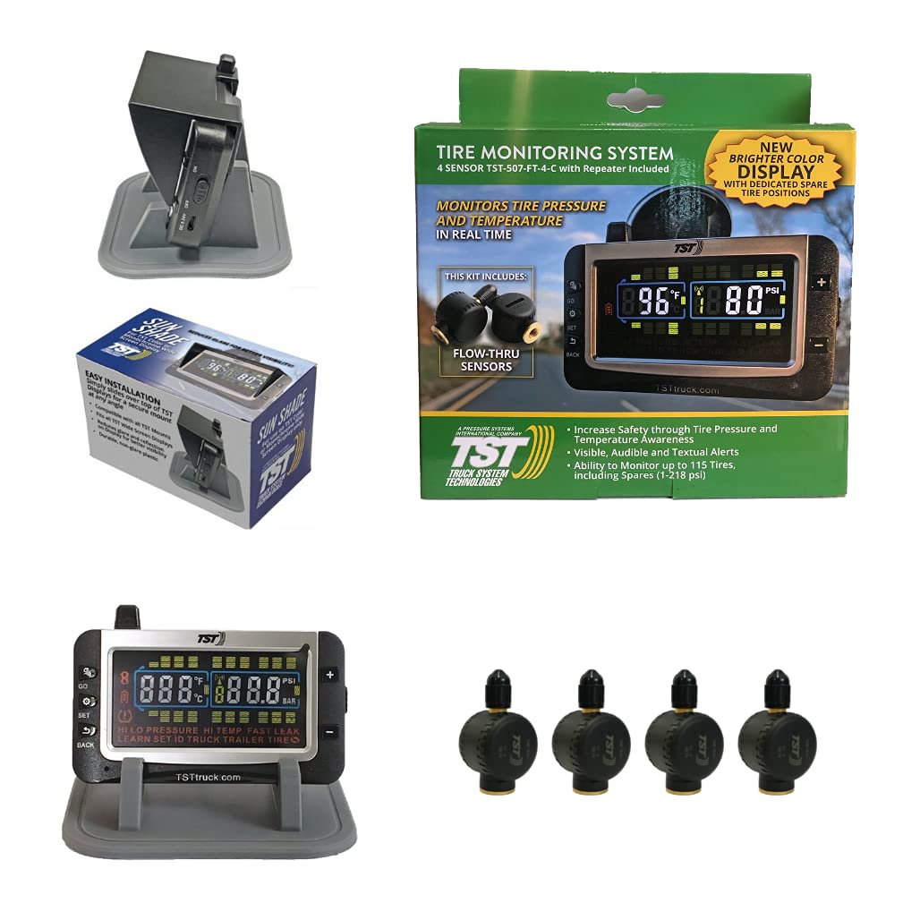 Truck Systems Technology System Technologies - TST 507 RV TPMS with Color Display Tire Pressure Monitoring for RVs