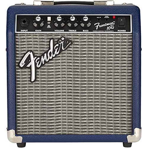 Fender Frontman 10G Guitar Combo Amplifier - Black Bundle with Cable and Austin Bazaar Exclusive 12-Pack Picks