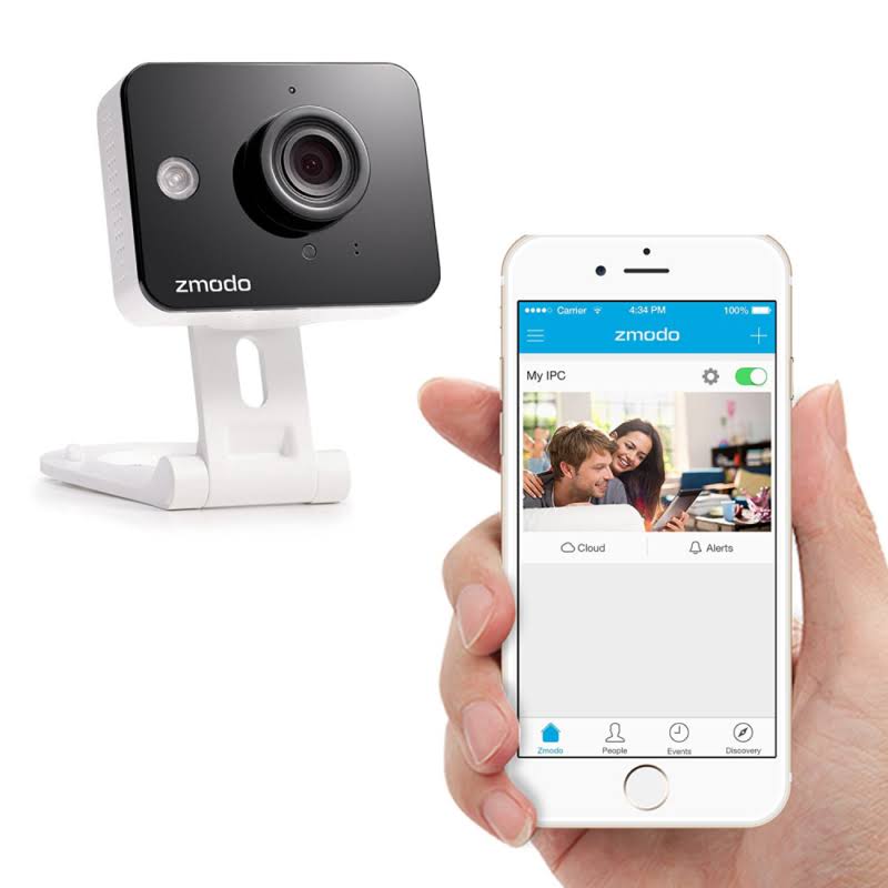 Zmodo 720p HD WiFi Wireless Home Security Camera System Two-Way Audio Night Visi