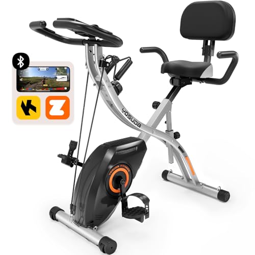YOSUDA Folding Exercise Bike - Foldable Stationary Bike for Home Gym Workout