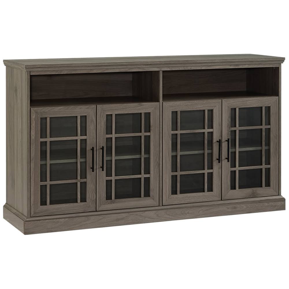 Walker Edison - Classic TV Console for Most TVs Up to 65x22 - Slate Gray