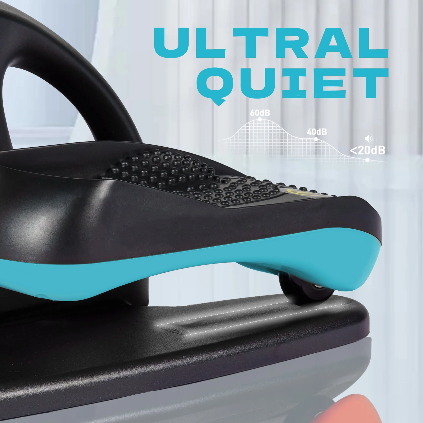 PROHIKER Under Desk Elliptical Machine for Home, Under Desk Bike Pedal Exerciser Electric Seated Elliptical