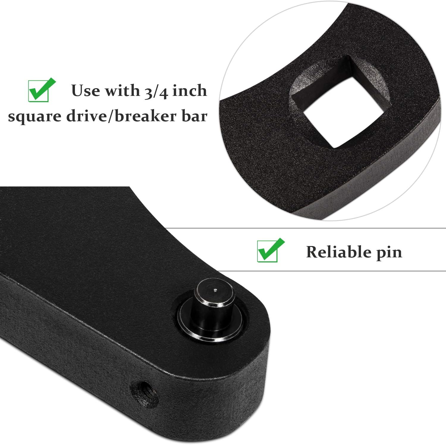 1266 Adjustable Gland Nut Wrench for Hydraulic Cylinders on Most Farm and Construction Equipment, Case 480E/580/580D/580 SE/580 ck/180 Backhoe