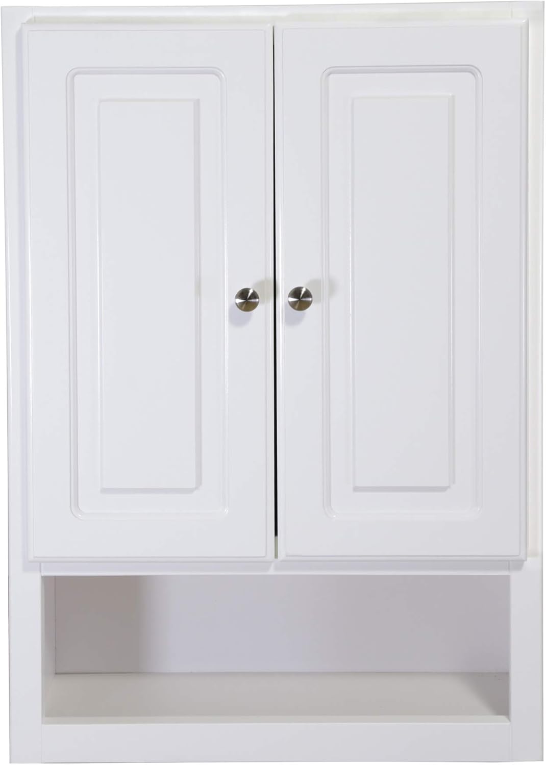 Design House Concord Bathroom Wall Cabinet 2-Door, 1-Shelf, 21 x 30, White