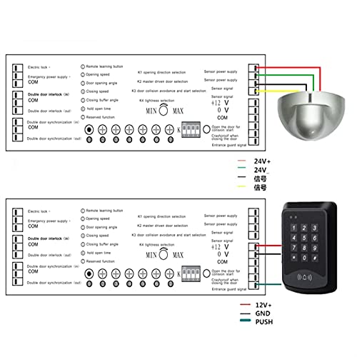 Gate Opener Smart Home Automatic Swing Door Opener Closer Electric Garage Gate Operator Optional Sensor Remote Control Big Gate Motor Intelligent