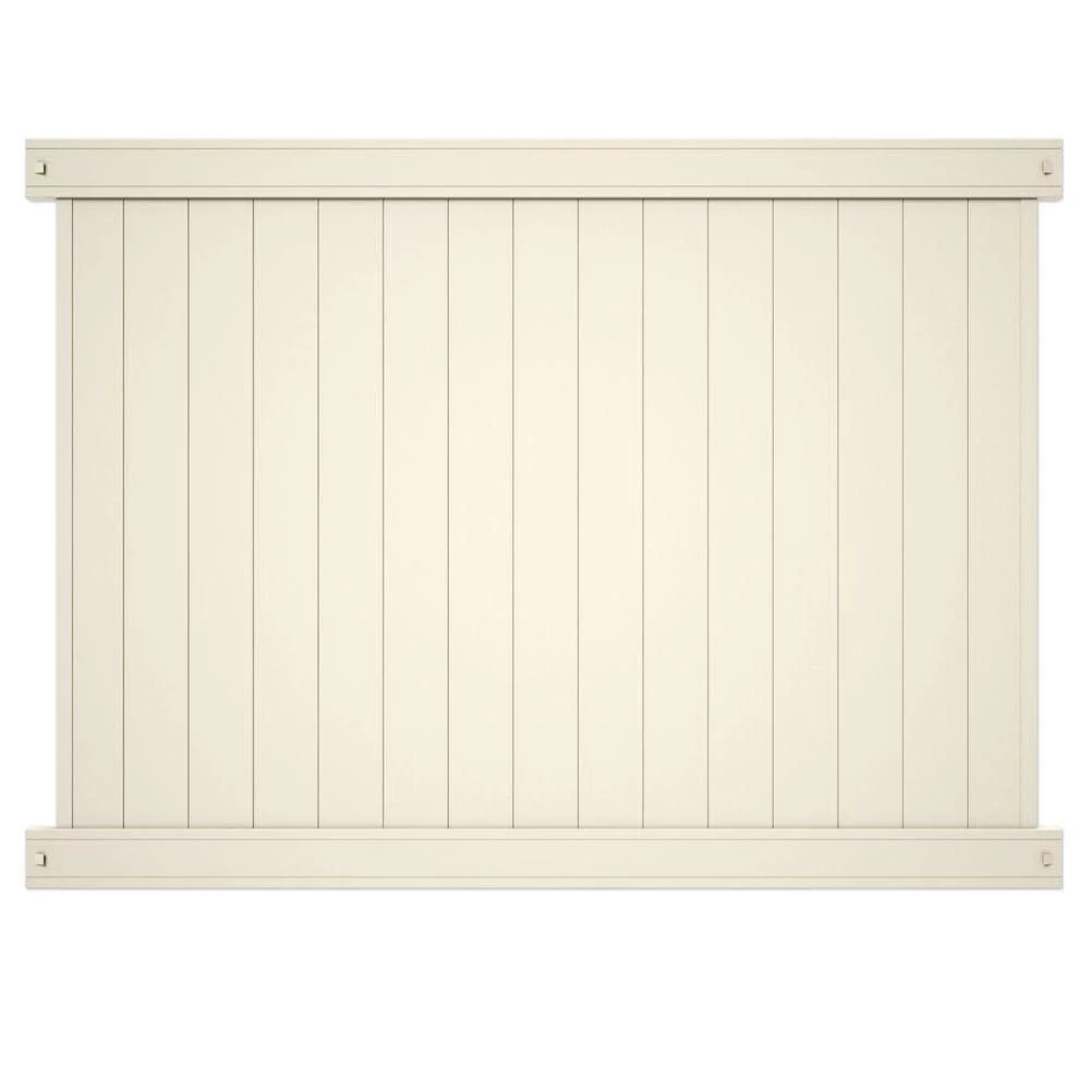 Outdoor Essentials Pro Series Lakewood 6x8 Tan Vinyl Privacy Fence Panel - Curated Treasures Market