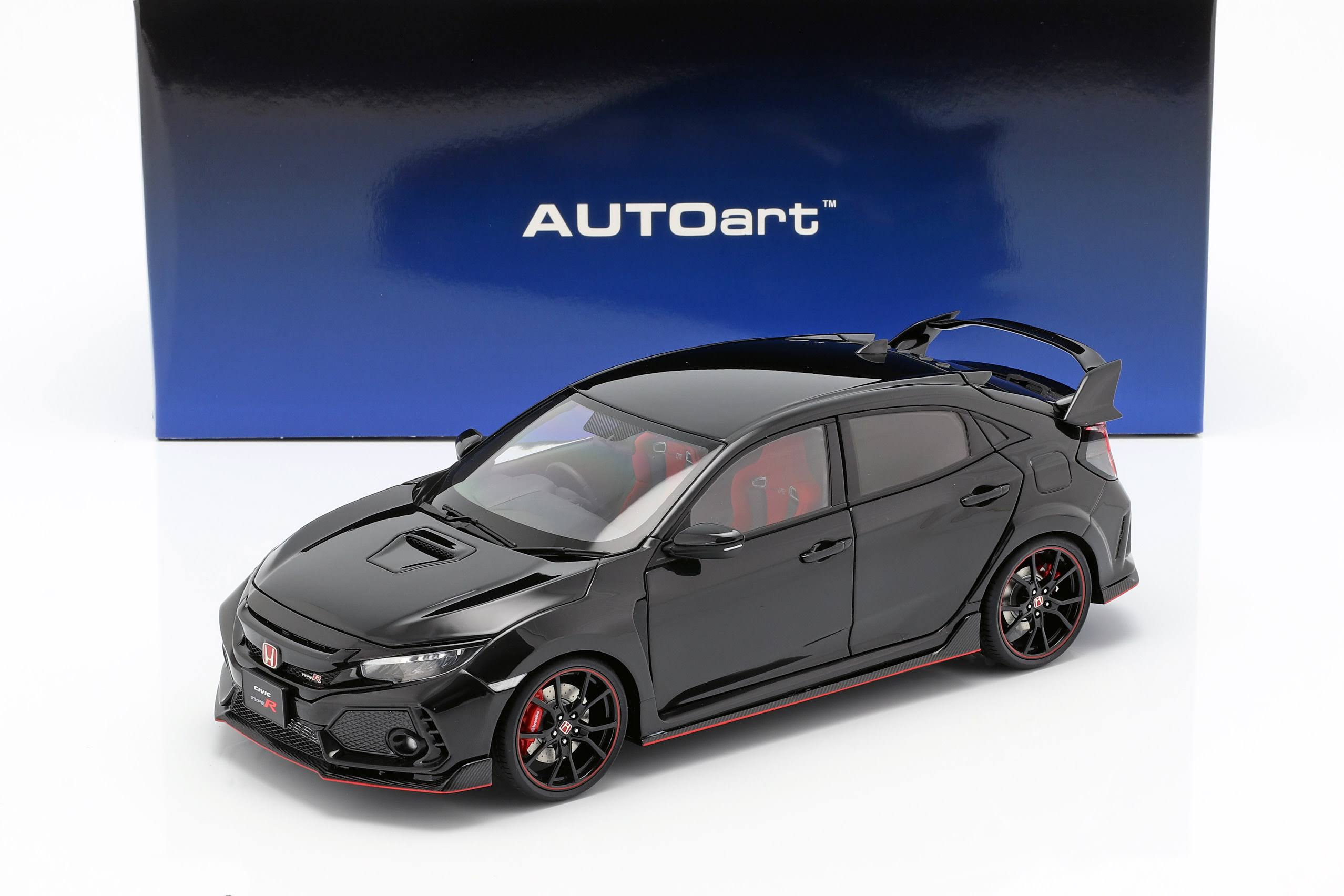 Honda Civic Type R (FK8) Crystal Black Pearl 1/18 Model Car by AUTOart